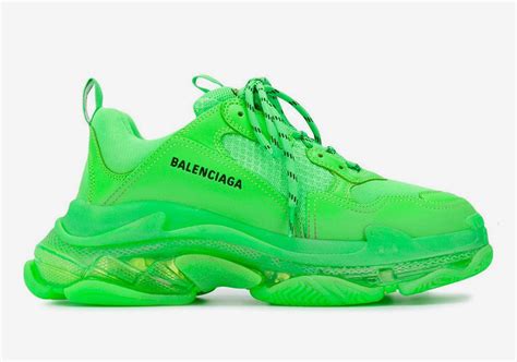 lime green balenciaga sneakers.